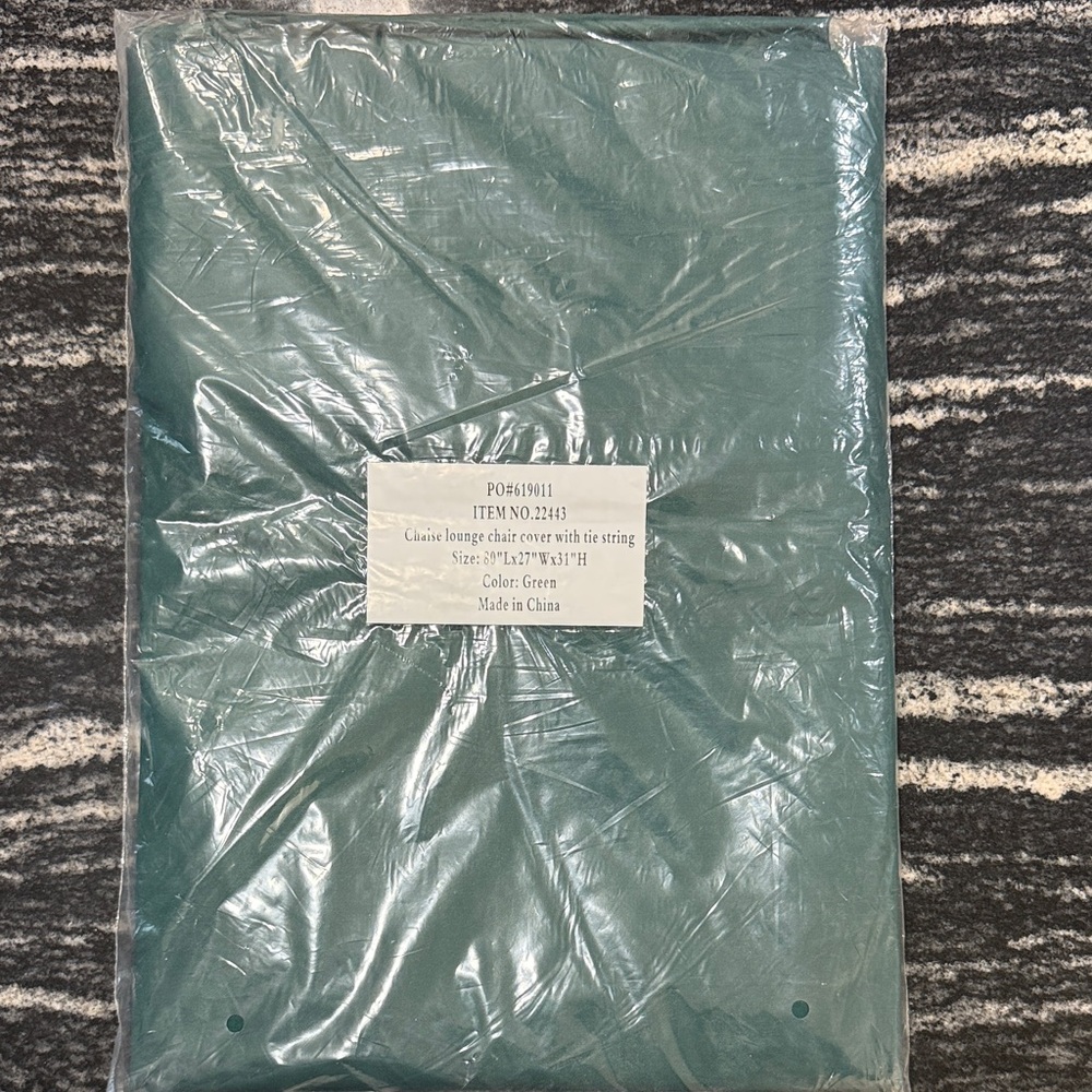 Green Chaise Lounge Chair Cover